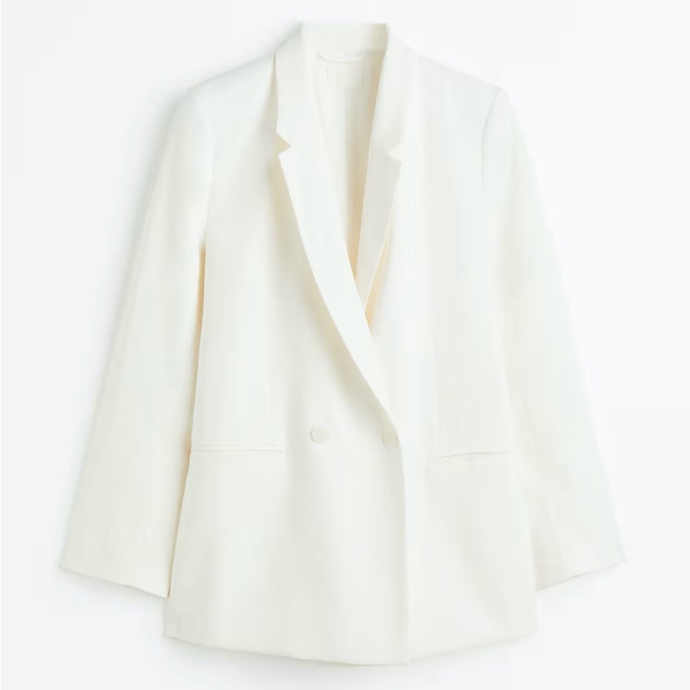 H&M Classic Soft Cream Blazer